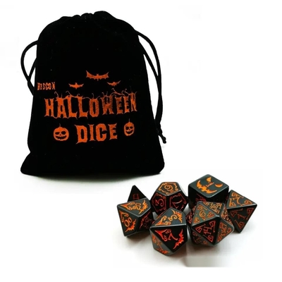 Polymodial Resin Dice 7PCS RPG Dice Set D4 D6 D8 D10 D12 D20 D20