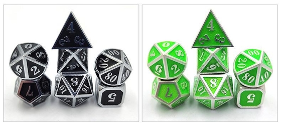 DND RPG Mini Metal Dice Running Group Game  For Board Games Multi -Face