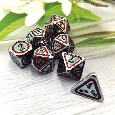 Antique Bronze Metal Dice Set Fifth Person Gaming Color Stray Earth Alloy Dice