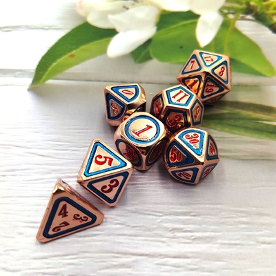 DND RPG Solid Metal Dice Suits Electro Swimming Technology Wandering Earth