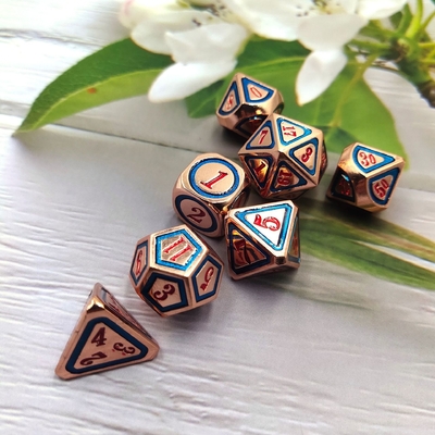 DND RPG Solid Metal Dice Suits Electro Swimming Technology Wandering Earth