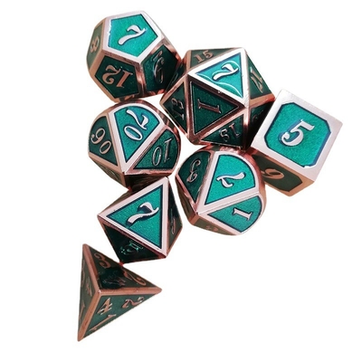Enamel Crafts Solid Metal Dice Set Bude Men'S Door Cruch DND RPG