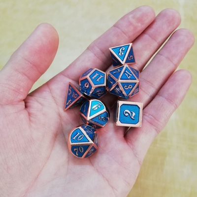Enamel Crafts Solid Metal Dice Set Bude Men'S Door Cruch DND RPG