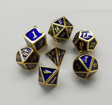 Enamel Crafts Solid Metal Dice Set Bude Men'S Door Cruch DND RPG