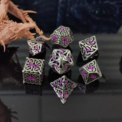 Intertwined Hollow DND RPG Metal Dice Dragon And Underground City Board Game