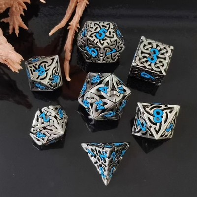 Intertwined Hollow DND RPG Metal Dice Dragon And Underground City Board Game