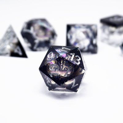 Green Resin Digital Dice Set Multi -Faceted Tablet Game Dice#Rpg#Dnd#Coc