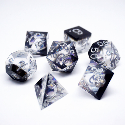 Green Resin Digital Dice Set Multi -Faceted Tablet Game Dice#Rpg#Dnd#Coc