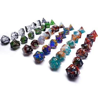 Green Resin Digital Dice Set Multi -Faceted Tablet Game Dice#Rpg#Dnd#Coc