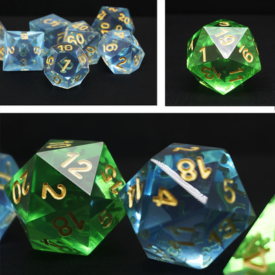 Multi -Color Resin material Dice Set#Rpg#Dnd#Coc Transparent
