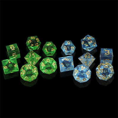 Multi -Color Resin material Dice Set#Rpg#Dnd#Coc Transparent