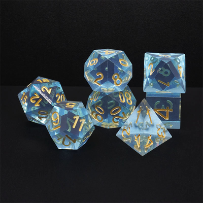 Multi -Color Resin material Dice Set#Rpg#Dnd#Coc Transparent