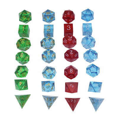 Multi -Color Resin material Dice Set#Rpg#Dnd#Coc Transparent