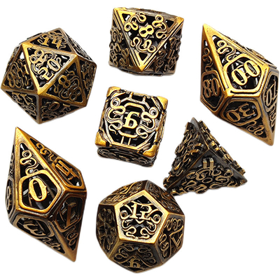 Chongtian Snake Hollow Metal Dice Set Multi -Faceted Table Game #Dnd#Rpg#Coc