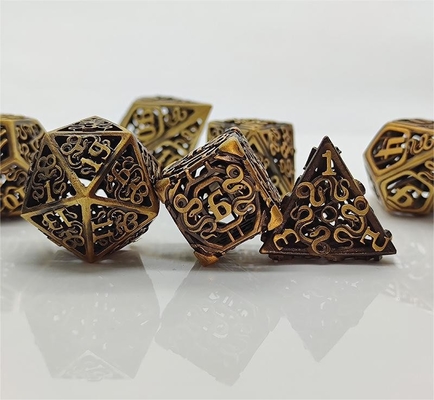 Chongtian Snake Hollow Metal Dice Set Multi -Faceted Table Game #Dnd#Rpg#Coc