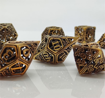 Chongtian Snake Hollow Metal Dice Set Multi -Faceted Table Game #Dnd#Rpg#Coc