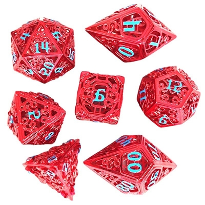 Chongtian Snake Hollow Metal Dice Set Multi -Faceted Table Game #Dnd#Rpg#Coc