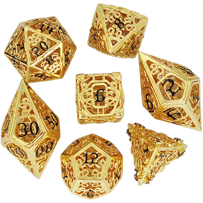 Chongtian Snake Hollow Metal Dice Set Multi -Faceted Table Game #Dnd#Rpg#Coc