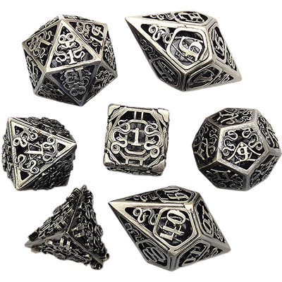 Chongtian Snake Hollow Metal Dice Set Multi -Faceted Table Game #Dnd#Rpg#Coc
