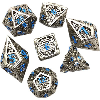 Chongtian Snake Hollow Metal Dice Set Multi -Faceted Table Game #Dnd#Rpg#Coc