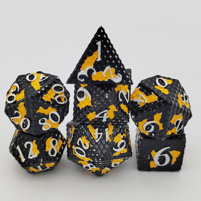 Python Texture Metal Dice Set  Multi Face Desktop Game#Dnd#Coc