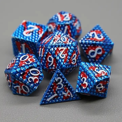 Python Texture Metal Dice Set  Multi Face Desktop Game#Dnd#Coc