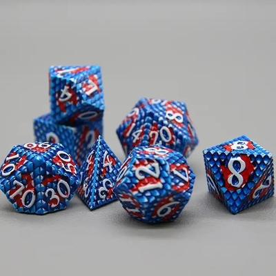 Python Texture Metal Dice Set  Multi Face Desktop Game#Dnd#Coc