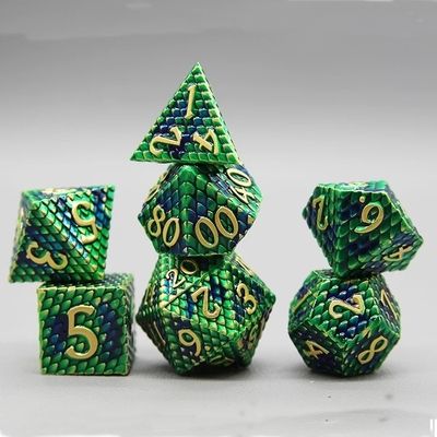 Python Texture Metal Dice Set  Multi Face Desktop Game#Dnd#Coc