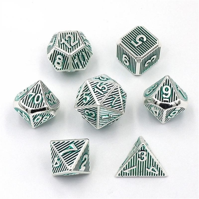 Vertical Metal Multi Face Dice Desktop Game Dnd Rpg Coc Bronze Color