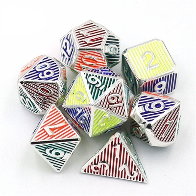 Digital Metal RPG Dice Color Vertical Strip Dnd Coc Luxury style