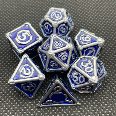 Customized Metal Multi - Face Dice Dnd Rpg Coc Desktop Game Portable