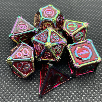 Customized Metal Multi - Face Dice Dnd Rpg Coc Desktop Game Portable