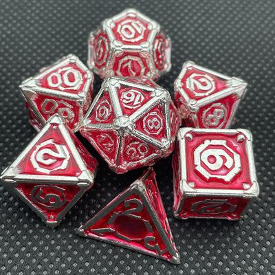 Customized Metal Multi - Face Dice Dnd Rpg Coc Desktop Game Portable