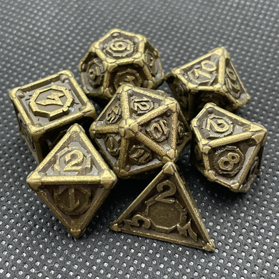 Customized Metal Multi - Face Dice Dnd Rpg Coc Desktop Game Portable