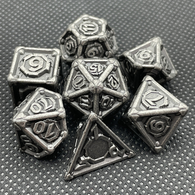 Customized Metal Multi - Face Dice Dnd Rpg Coc Desktop Game Portable