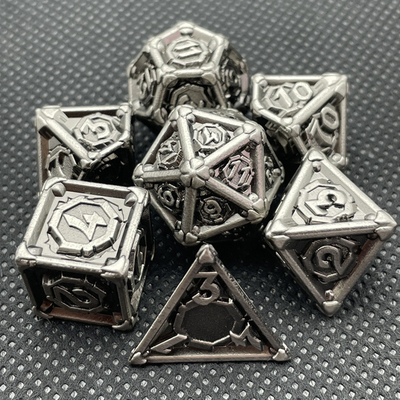 Customized Metal Multi - Face Dice Dnd Rpg Coc Desktop Game Portable