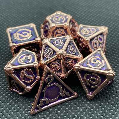 Customized Metal Multi - Face Dice Dnd Rpg Coc Desktop Game Portable