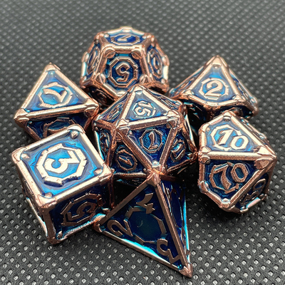 Customized Metal Multi - Face Dice Dnd Rpg Coc Desktop Game Portable