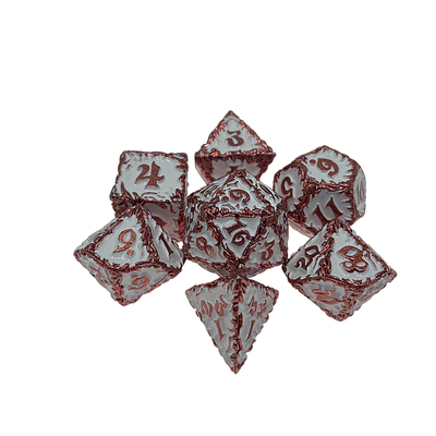 White Tree Vine Metal Multi Face Dice Set Desktop Game#Dnd#Rpg#Coc