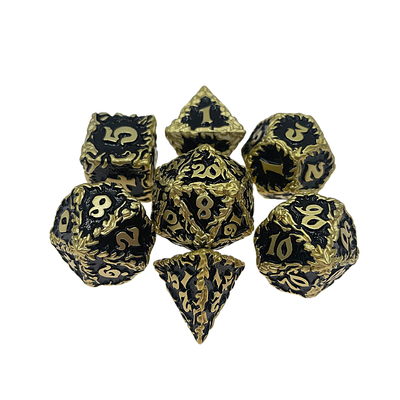 White Tree Vine Metal Multi Face Dice Set Desktop Game#Dnd#Rpg#Coc