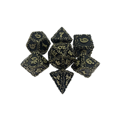 White Tree Vine Metal Multi Face Dice Set Desktop Game#Dnd#Rpg#Coc