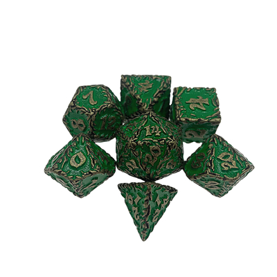 White Tree Vine Metal Multi Face Dice Set Desktop Game#Dnd#Rpg#Coc