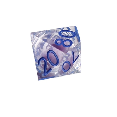 Purple liquid natural resin character plays a multi -noodle dice set dnd dice