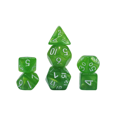 Candy color natural resin character plays dice set dnd dice