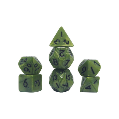 Candy color natural resin character plays dice set dnd dice