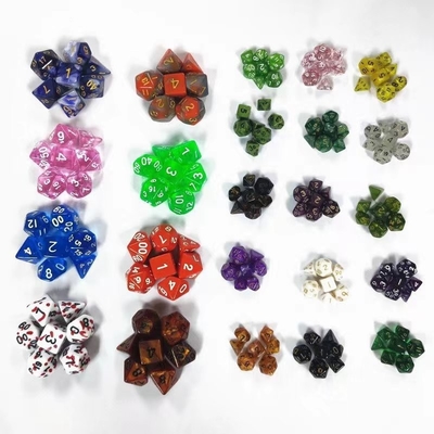 Candy color mini resin desktop game dice set