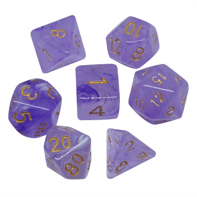 Sharp Edge Orange Smoke Multi Sided Resin Dice For Children Practice Mental Arithmetic Mathematics