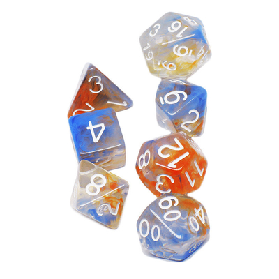 Two Strands Of Smoke Add Together Resin RPG Dice Desktop Game Dice Set