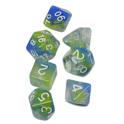 Two Strands Of Smoke Add Together Resin RPG Dice Desktop Game Dice Set