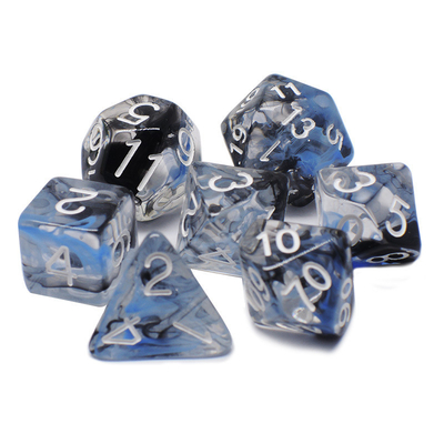 Two Strands Of Smoke Add Together Resin RPG Dice Desktop Game Dice Set